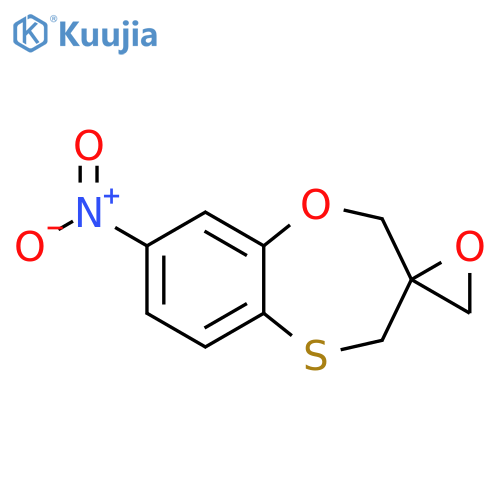 Spiro[2H-1,5-benzoxathiepin-3(4H),2'-oxirane], 8-nitro- structure
