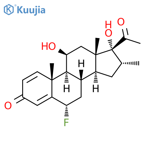 (6alpha,8xi,9xi,10xi,11beta,13xi,16alpha)-6-fluoro-11,17-dihydroxy-16-methylpregna-1,4-diene-3,20-dione structure