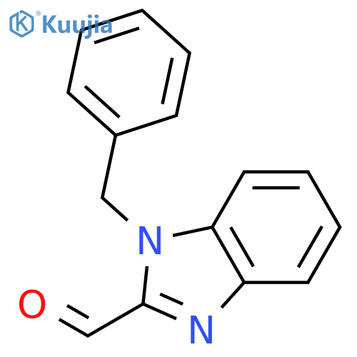 1-benzyl-1H-1,3-benzodiazole-2-carbaldehyde structure