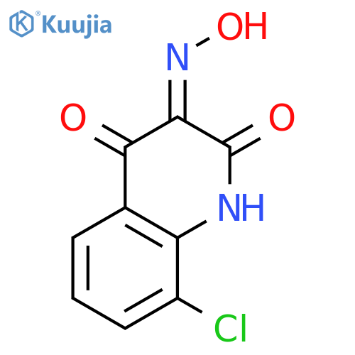 2,3,4(1H)-Quinolinetrione, 8-chloro-, 3-oxime structure