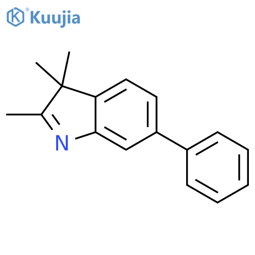 2,3,3-Trimethyl-6-phenyl-3H-indole structure