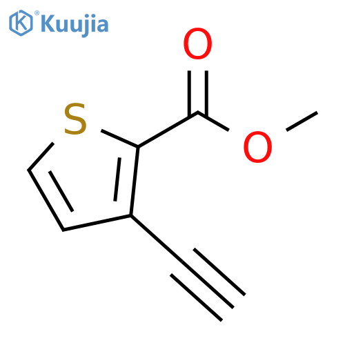 methyl 3-ethynylthiophene-2-carboxylate structure