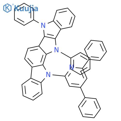 7H-Indolo[2',3':4,5]pyrrolo[2,3-a]carbazole, 13-(4,6-diphenyl-2-pyridinyl)-12,13-dihydro-7,12-diphenyl- structure