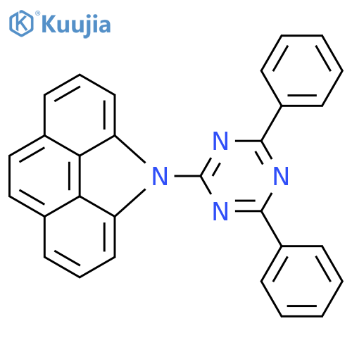4H-Benzo[def]carbazole, 4-(4,6-diphenyl-1,3,5-triazin-2-yl)- structure