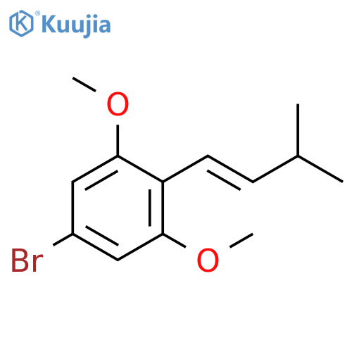 5-Bromo-1,3-dimethoxy-2-[(1E)-3-methyl-1-buten-1-yl]benzene structure