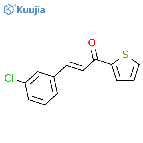 (E)-3-(3-CHLOROPHENYL)-1-(2-THIENYL)-2-PROPEN-1-ONE structure