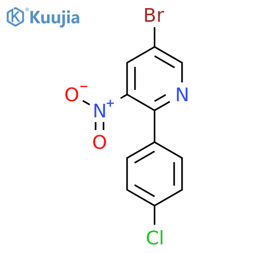 5-Bromo-2-(4-chlorophenyl)-3-nitropyridine structure