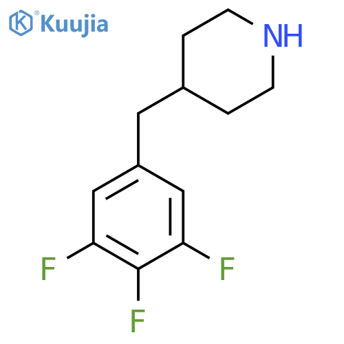 4-[(3,4,5-Trifluorophenyl)methyl]piperidine structure