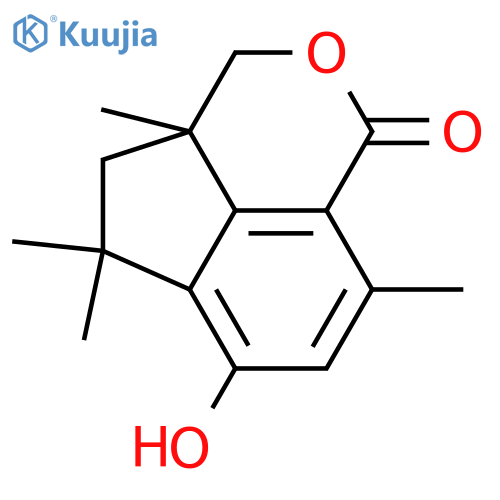 4-Hydroxy-1(9),2,4-botryatrien-10,15-olide structure