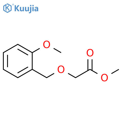 Acetic acid, [(2-methoxyphenyl)methoxy]-, methyl ester structure