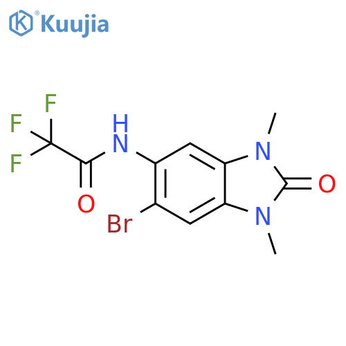Acetamide, N-(6-bromo-2,3-dihydro-1,3-dimethyl-2-oxo-1H-benzimidazol-5-yl)-2,2,2-trifluoro- structure