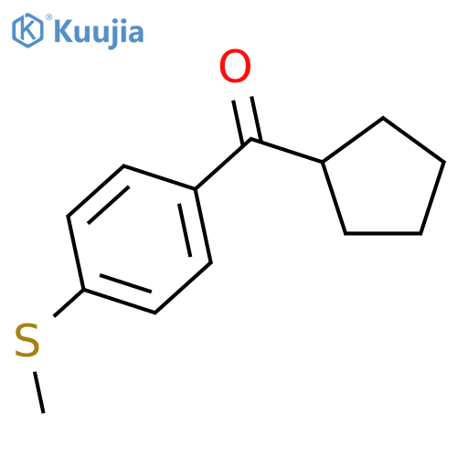Cyclopentyl 4-thiomethylphenyl ketone structure
