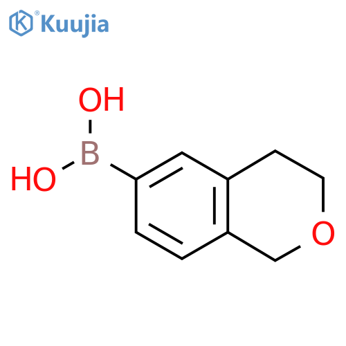 34-Dihydro-1H-2-benzopyran-6-boronic acid structure