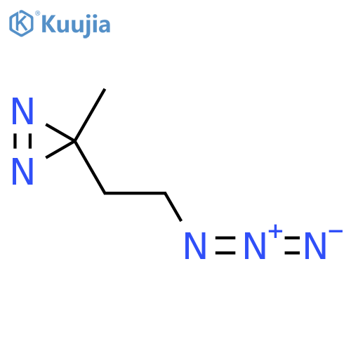 3-(2-azidoethyl)-3-methyl-3H-diazirine structure