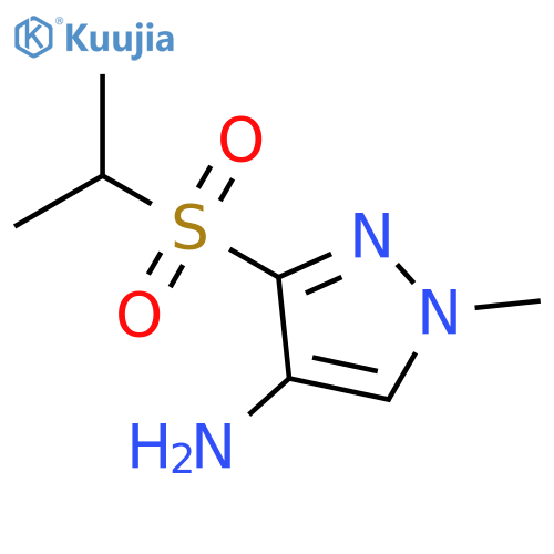 1-methyl-3-(propane-2-sulfonyl)-1H-pyrazol-4-amine structure