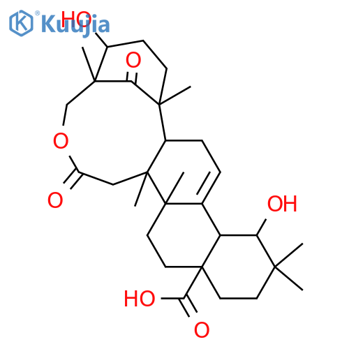 3,19-Dihydroxy-5-oxo-5,6-seco-12-oleanen-6,23-olid-28-oic acid; (3β,19α)-form structure