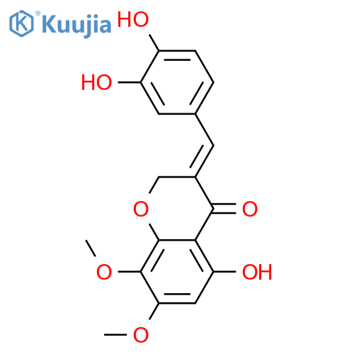 3-(3,4-Dihydroxybenzylidene)-5,7,8-trihydroxy-4-chromanone; (E)-form, 7,8-Di-Me ether structure