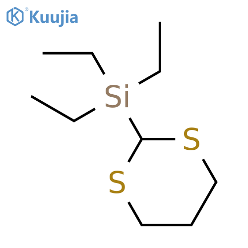 Silane, 1,3-dithian-2-yltriethyl- structure