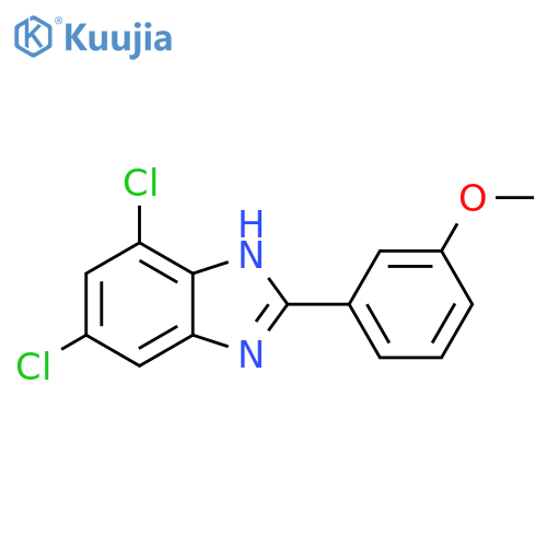 5,7-Dichloro-2-(3-methoxy-phenyl)-1H-benzoimidazole structure