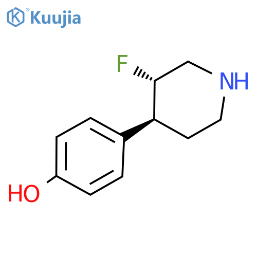 4-[(3S,4S)-3-fluoro-4-piperidyl]phenol structure