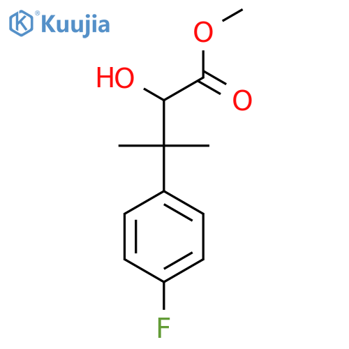 Methyl 3-(4-fluorophenyl)-2-hydroxy-3-methylbutanoate structure