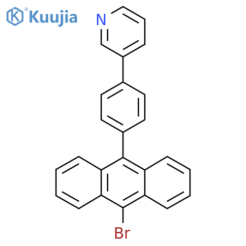 3-[4-(10-Bromo-9-anthryl)phenyl]pyridine structure