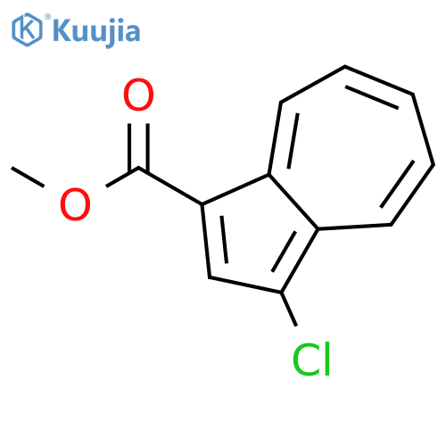 1-Azulenecarboxylic acid, 3-chloro-, methyl ester structure