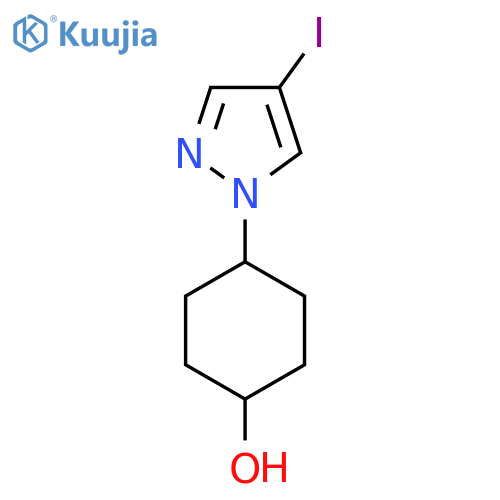 4-(4-Iodo-1H-pyrazol-1-yl)cyclohexanol structure