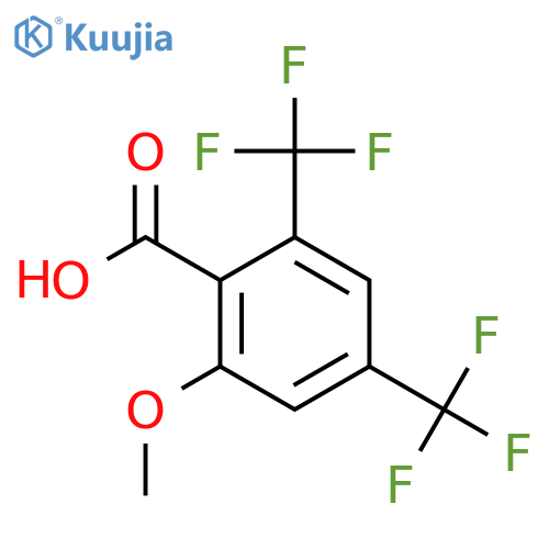 2-Methoxy-4,6-bis(trifluoromethyl)benzoic acid structure