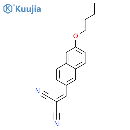 Propanedinitrile, [(6-butoxy-2-naphthalenyl)methylene]- structure