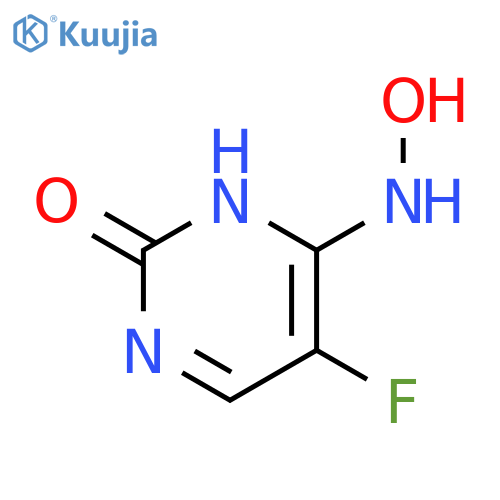 2(1H)-Pyrimidinone,5-fluoro-6-(hydroxyamino)- structure