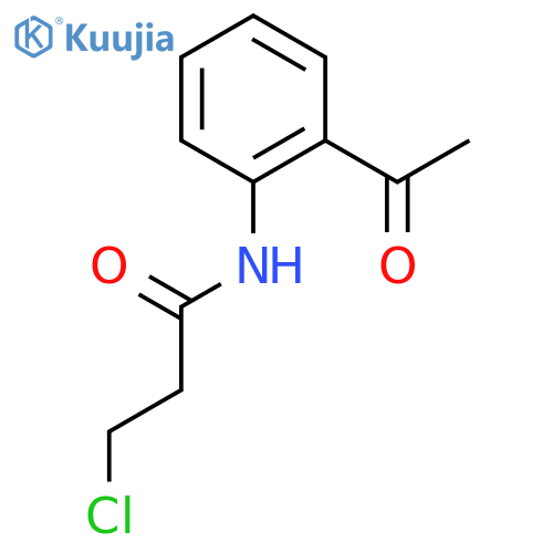 N-(2-Acetylphenyl)-3-chloropropanamide structure