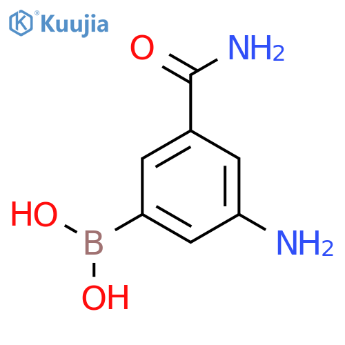 3-Amino-5-carbamoylphenylboronic acid structure