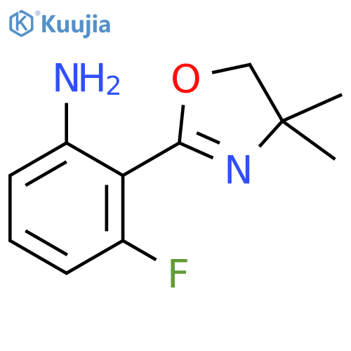 2-(4,4-Dimethyl-4,5-dihydrooxazol-2-yl)-3-fluoroaniline structure