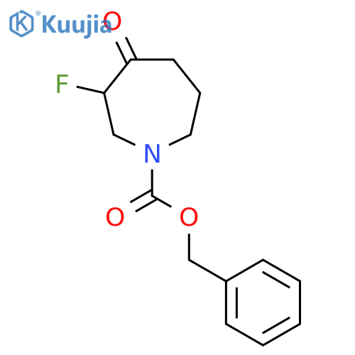 Benzyl 3-fluoro-4-oxoazepane-1-carboxylate structure