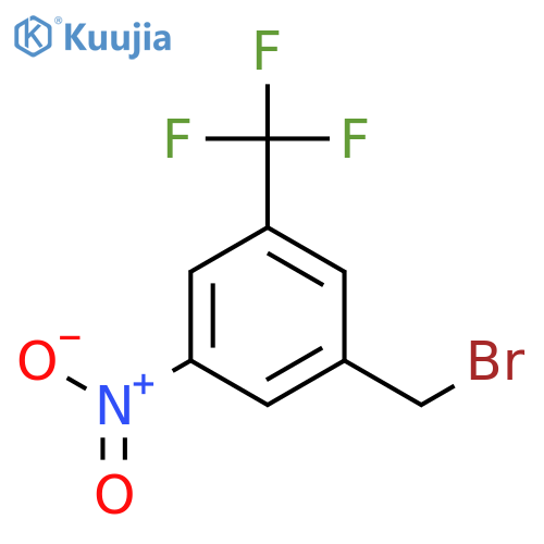 1-(bromomethyl)-3-nitro-5-(trifluoromethyl)benzene structure