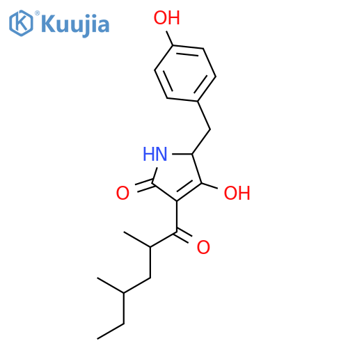 2H-Pyrrol-2-one, 3-[(2S,4R)-2,4-dimethyl-1-oxohexyl]-1,5-dihydro-4-hydroxy-5-[(4-hydroxyphenyl)methyl]-, (5R)- structure