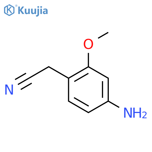 4-Cyanomethyl-3-methoxyaniline structure