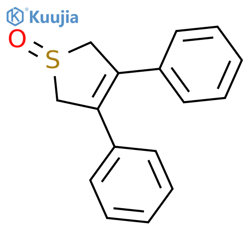 Thiophene, 2,5-dihydro-3,4-diphenyl-, 1-oxide structure