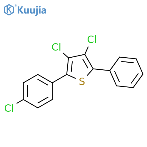 Thiophene, 3,4-dichloro-2-(4-chlorophenyl)-5-phenyl- structure