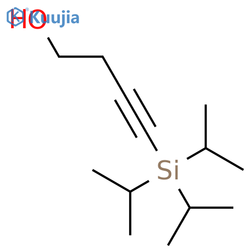 3-Butyn-1-ol, 4-[tris(1-methylethyl)silyl]- structure