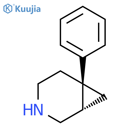 rac-(1R,6S)-6-phenyl-3-azabicyclo[4.1.0]heptane structure