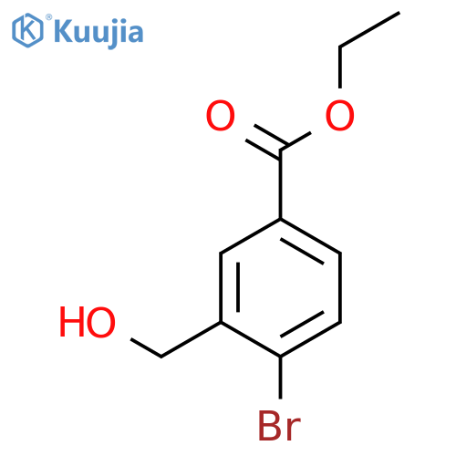 Ethyl 4-bromo-3-(hydroxymethyl)benzoate structure