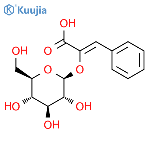 (2Z)-2-(β-D-Glucopyranosyloxy)-3-phenyl-2-propenoic Acid structure