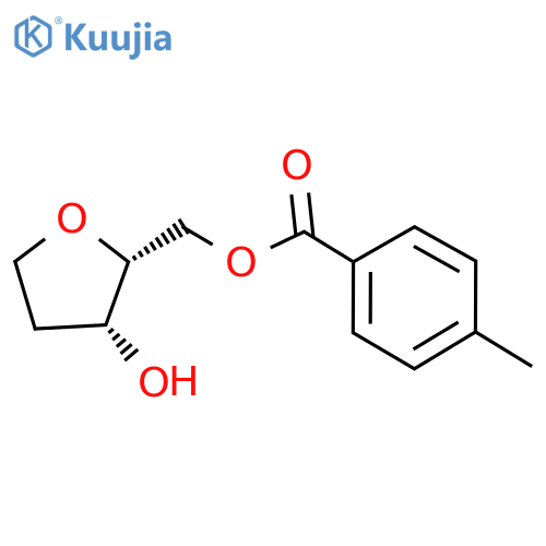[(2R,3R)-3-hydroxytetrahydrofuran-2-yl]methyl 4-methylbenzoate structure