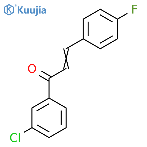 2-Propen-1-one, 1-(3-chlorophenyl)-3-(4-fluorophenyl)- structure
