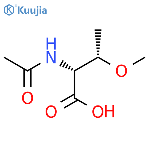 (2R,3S)-2-acetamido-3-methoxybutanoic acid structure