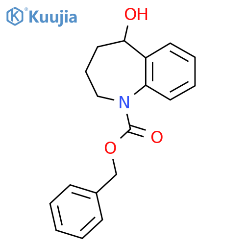 benzyl 5-hydroxy-2,3,4,5-tetrahydro-1H-1-benzazepine-1-carboxylate structure