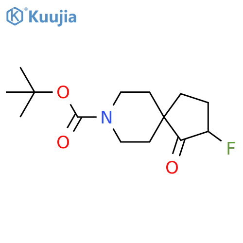 tert-butyl 3-fluoro-4-oxo-8-azaspiro[4.5]decane-8-carboxylate structure