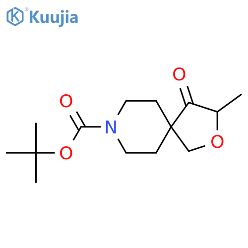 Tert-butyl 3-methyl-4-oxo-2-oxa-8-azaspiro[4.5]decane-8-carboxylate structure